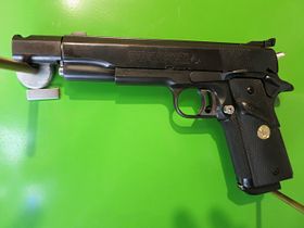 Colt pistol 1911 National Match Gold Cup; Wilson barrel 5" with compensator, .45ACP       #74-