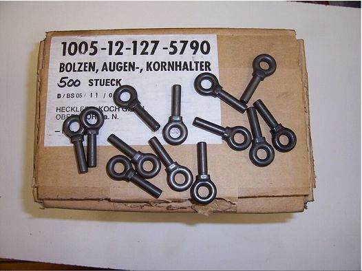 Pernos, soporte de ojo, soporte de grano NUEVO para G3 H&K Heckler und Koch GmbH Oberndorf a.N.