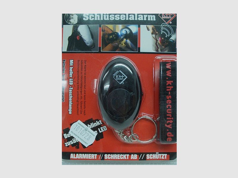 Schlüsselalarm mit LED-Licht - extrem laut