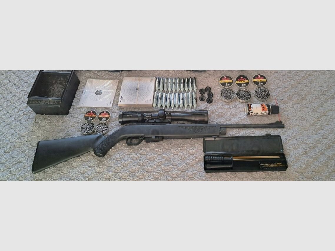 CROSMAN 1077 CO2 SEMI AUTO 4,5 CON MOLTI ACCESSORI