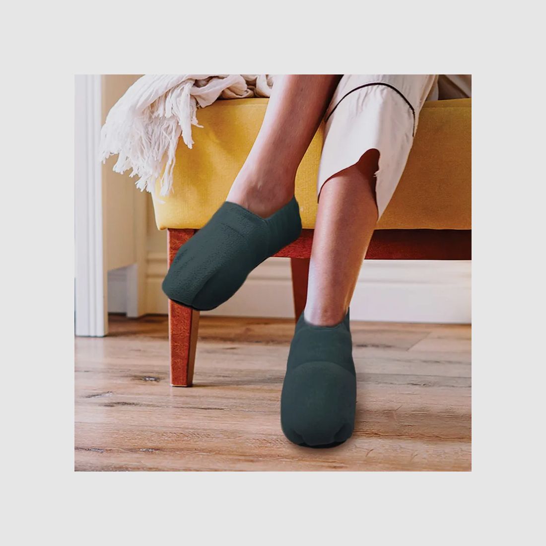 Damen Heizschuhe Grau - Niedrig geschnittene Textil Komfort, Bild 3 von 11
