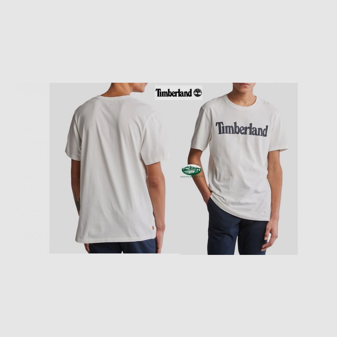 TIMBERLAND T-Shirt Rundhals mit Logo Kennebec River Farbe Weiß 100