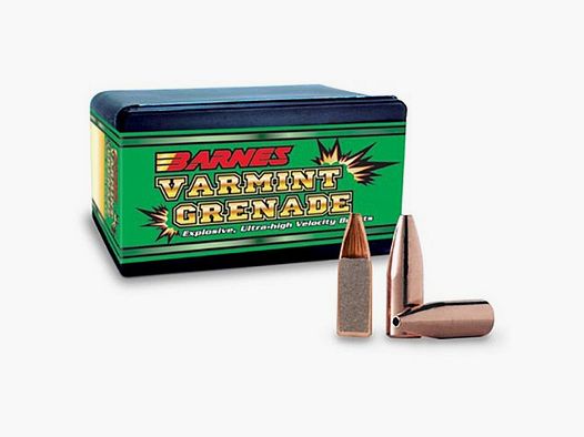 BARNES BULLETS FLAT BASE BARNES BULLETS VARMINT GRENADE 22 CALIBER (0.224″) FB 50GR 100/BOX