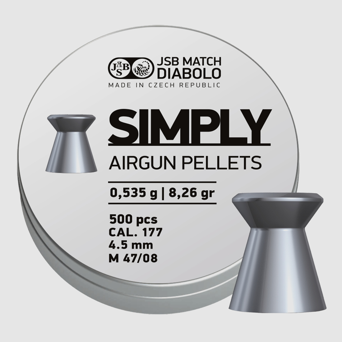 JSB Simply, 4,5mm, 0,535g