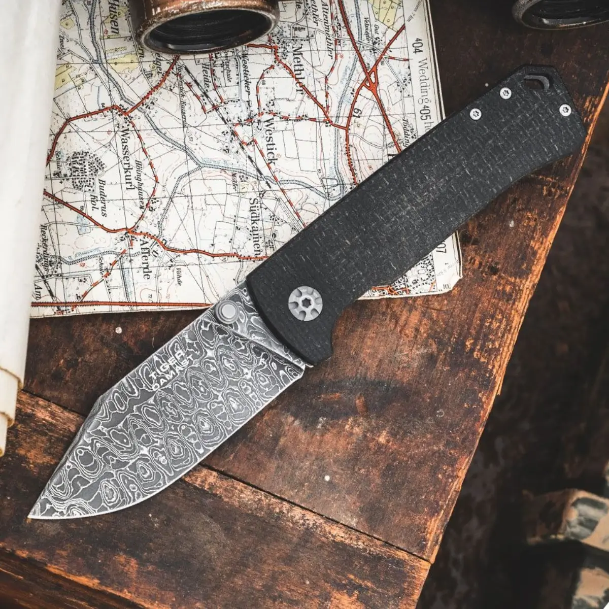 Böker Couteau de poche Tiger Damascus, image 5 sur 6