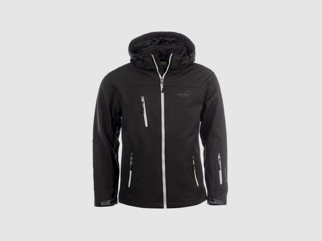 Arrak Herren Softshelljacke Schwarz