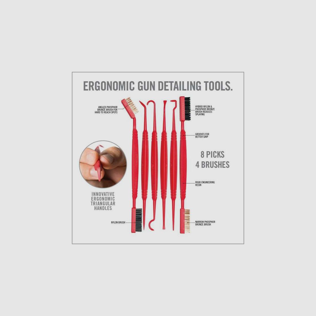 Set de Nettoyage Pics et Brosses Accu-Grip REAL AVID, image 2 sur 7