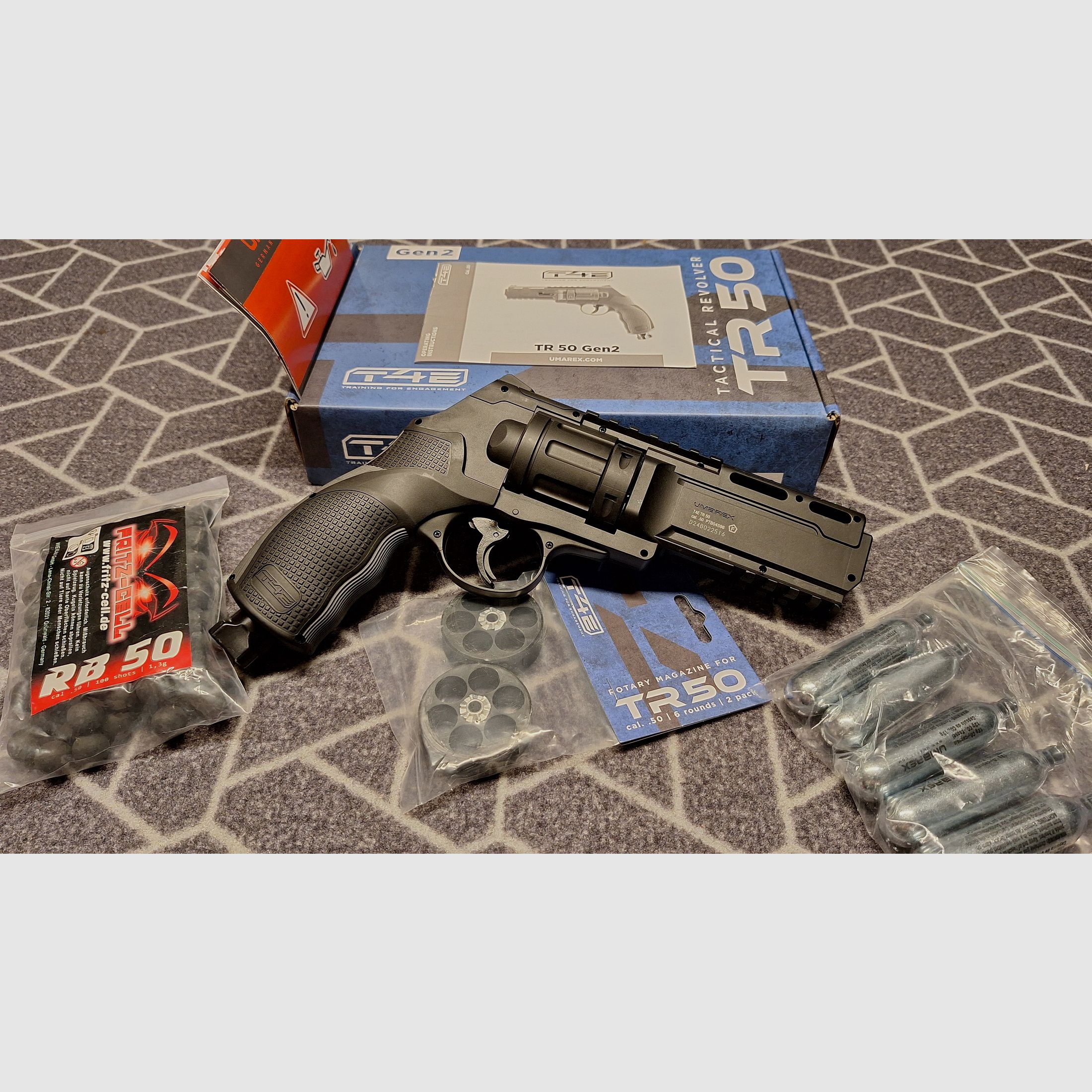 TR50 Gen2 T4E Revolver Co2 cal .50 - Neu!
