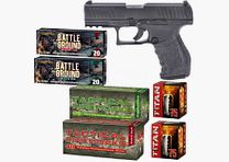 Zestaw fajerwerków na Sylwestra Walther PPQ M2 Pistolet hukowy 9 mm P.A.K. czarny