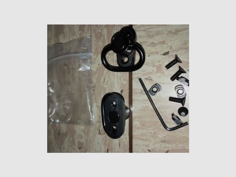 Gun holder Picatinny 20mm strap mounting metal adapter black new
