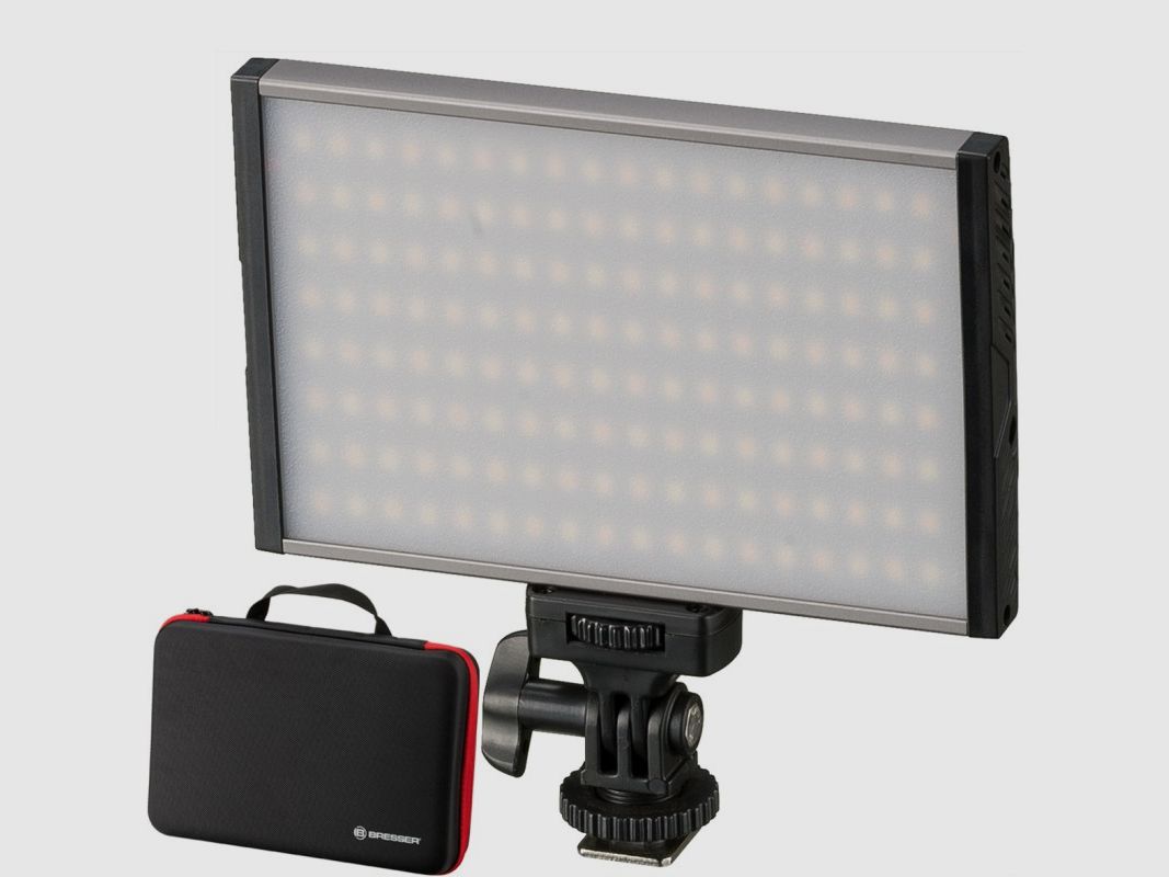 BRESSER PT Pro 15B Bi-Color Videozaklamp met Tas, afbeelding 1 van 13