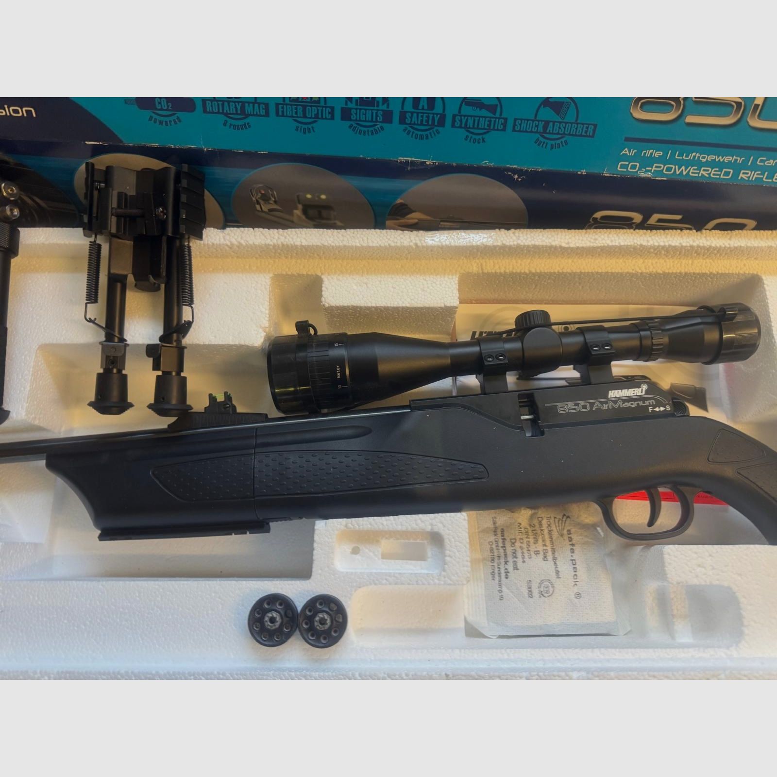 Umarex 850 M2 XT Kit CO2 Luftgewehr im Kaliber 4,5mm (UVP 475€)