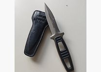 Cuchillo de buceo de alta calidad Kershaw 1006 Japan con funda de cuero con clip