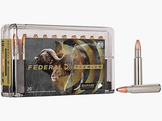 Federal Premium Safari Swift A-Frame .416 Rigby 400GR JSP 20 cartouches
