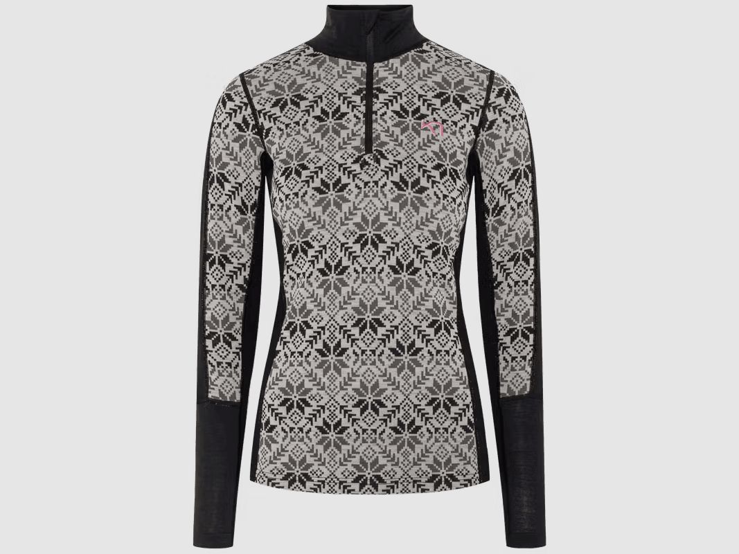 Kari Traa Anna Half-Zip Top dla Kobiet, Czarny L