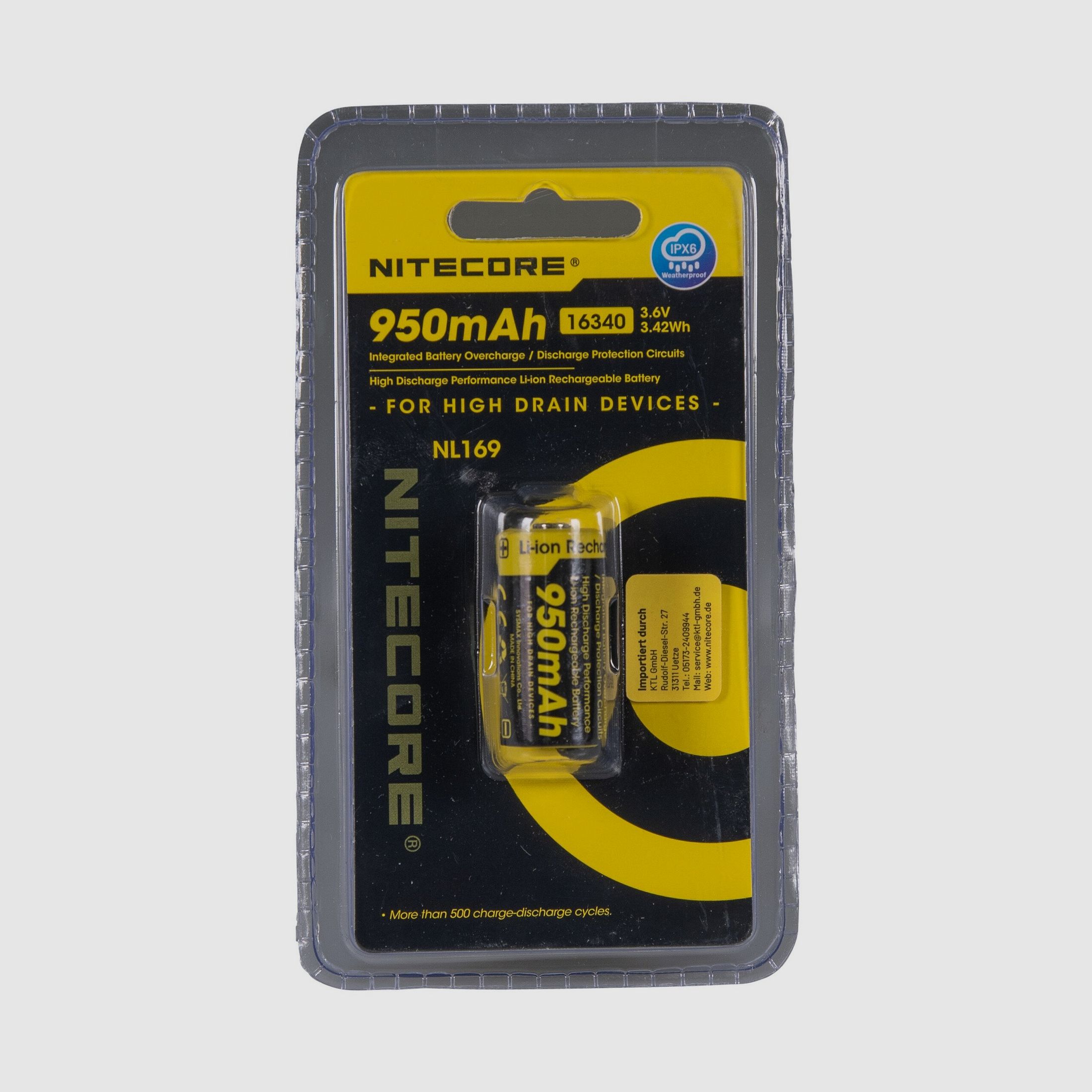 Nitecore Li-Ion-Akku NL 169