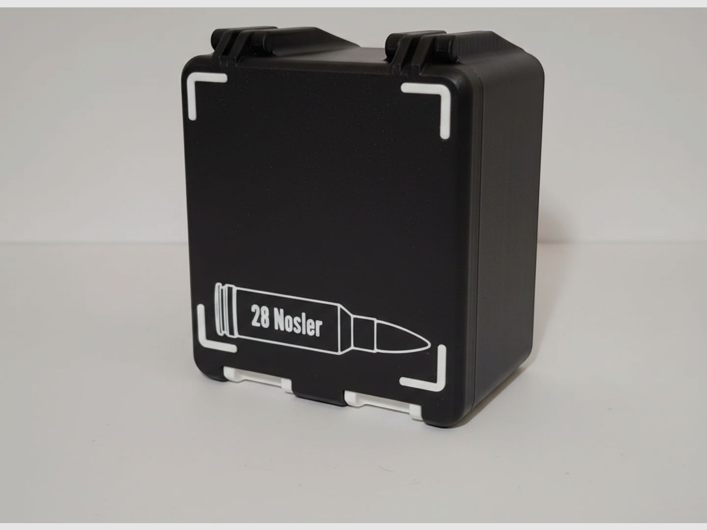 Filamelt Munitionsbox / 28 Nosler / 'Klapp- / Rastdeckel' / Patronenbox, Ammo Box