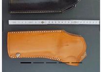 HKDesign Holster Art. Nr. 005d ,Schnellziehholster mit Teflon Kornschiene und Einstellschraube für:   S&W 686   6" mit Appel Laufgewicht  -  für Linkshänder