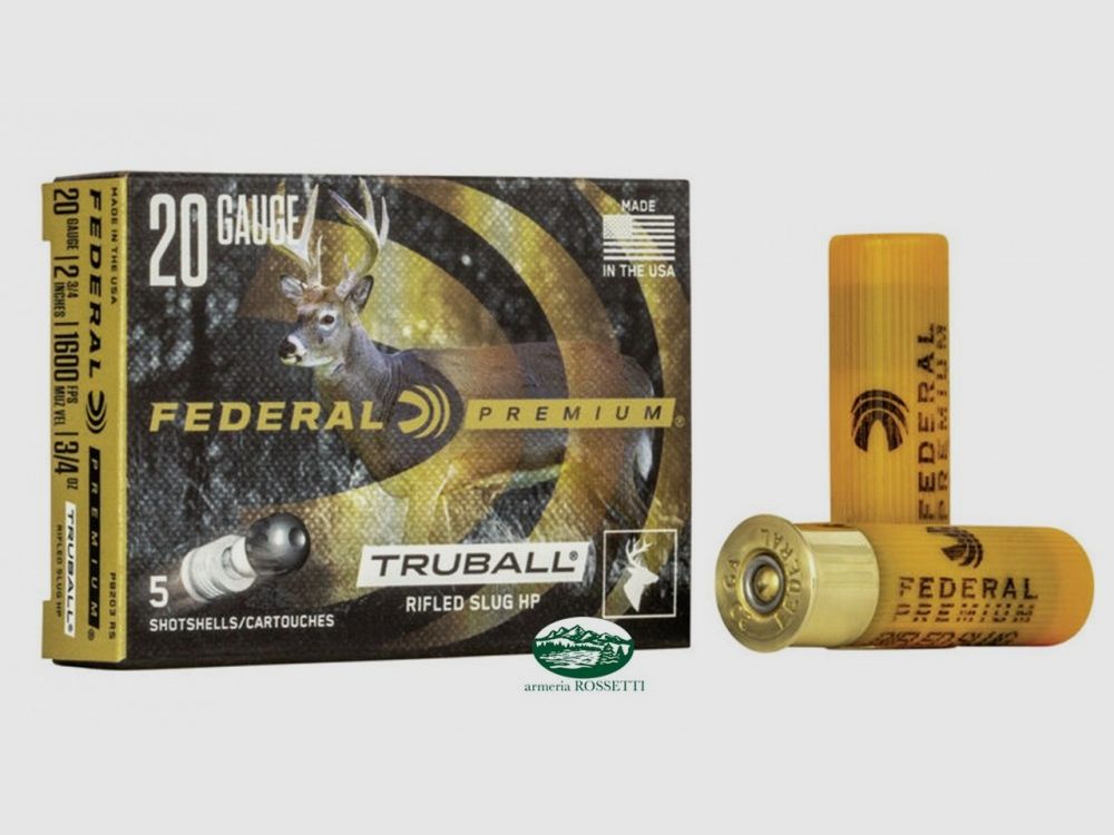 FEDERAL Patronen Kal. 20 Slug Truball PB203 RS