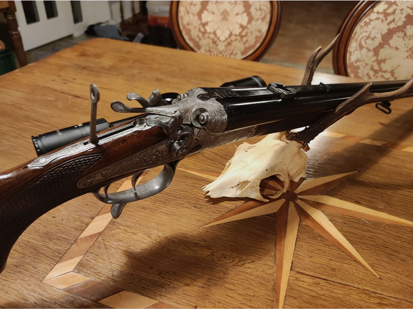 Hahndrilling 5,6x50R Magnum 16/70 Ferlacher Sauer Sohn Merkel Kerner Herold Franz Jäger Blaser Krieghoff Suhler Grass Prinz Drilling