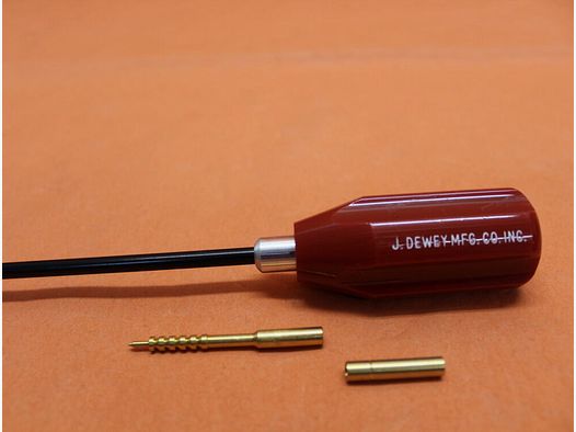 Dewey Dewey cleaning rod (22C-17) .22 - 6.5mm, L=44cm spring steel with nylon coating, ball bearing