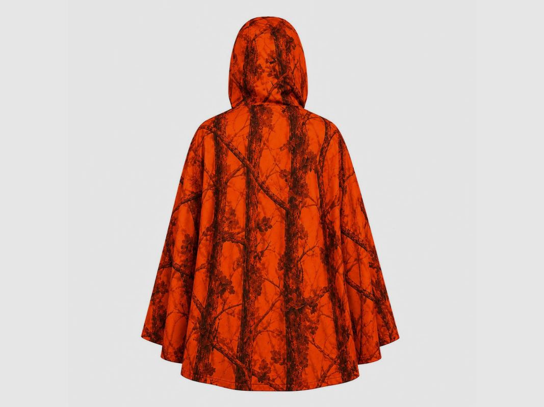 Pèlerine Dinan Ghost imperméable orange Blaze & Black, image 5 sur 5
