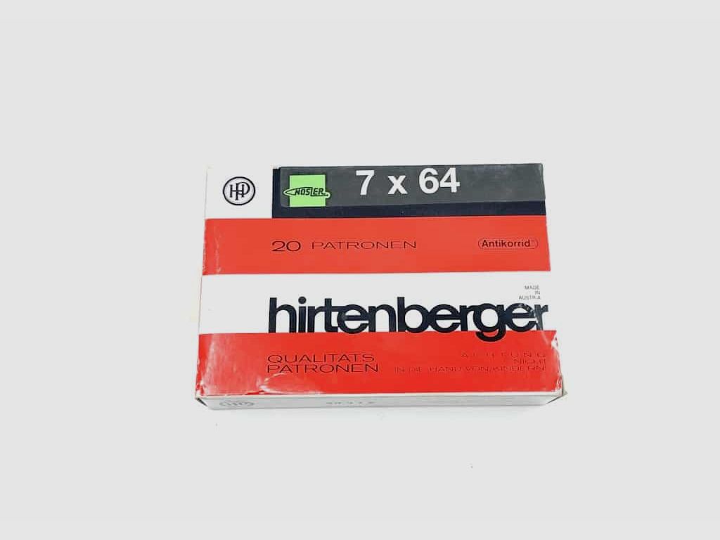 7×64 Hirtenberger Nosler Soft Point 11.3g