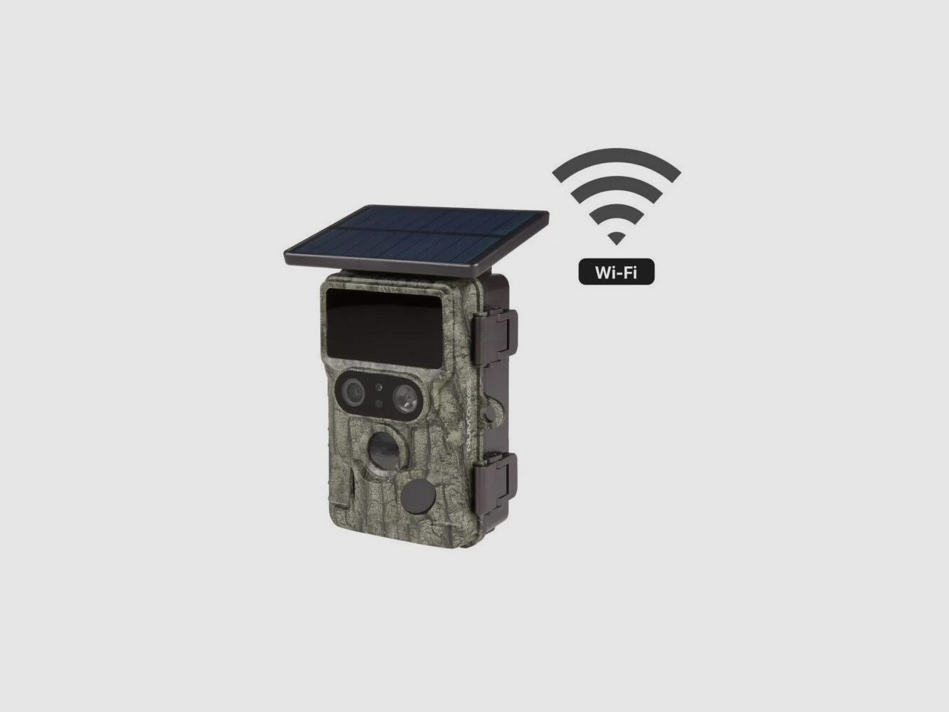 Wildcamera – Jachtcamera PIE1073 – Wi-Fi – dubbele beeldsensor – zonnepaneel, afbeelding 1 van 4