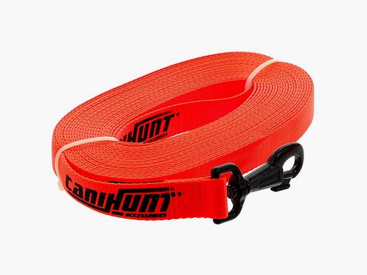 Longe Hunter first - Plate - Orange - 10m - 25mm - Canihunt