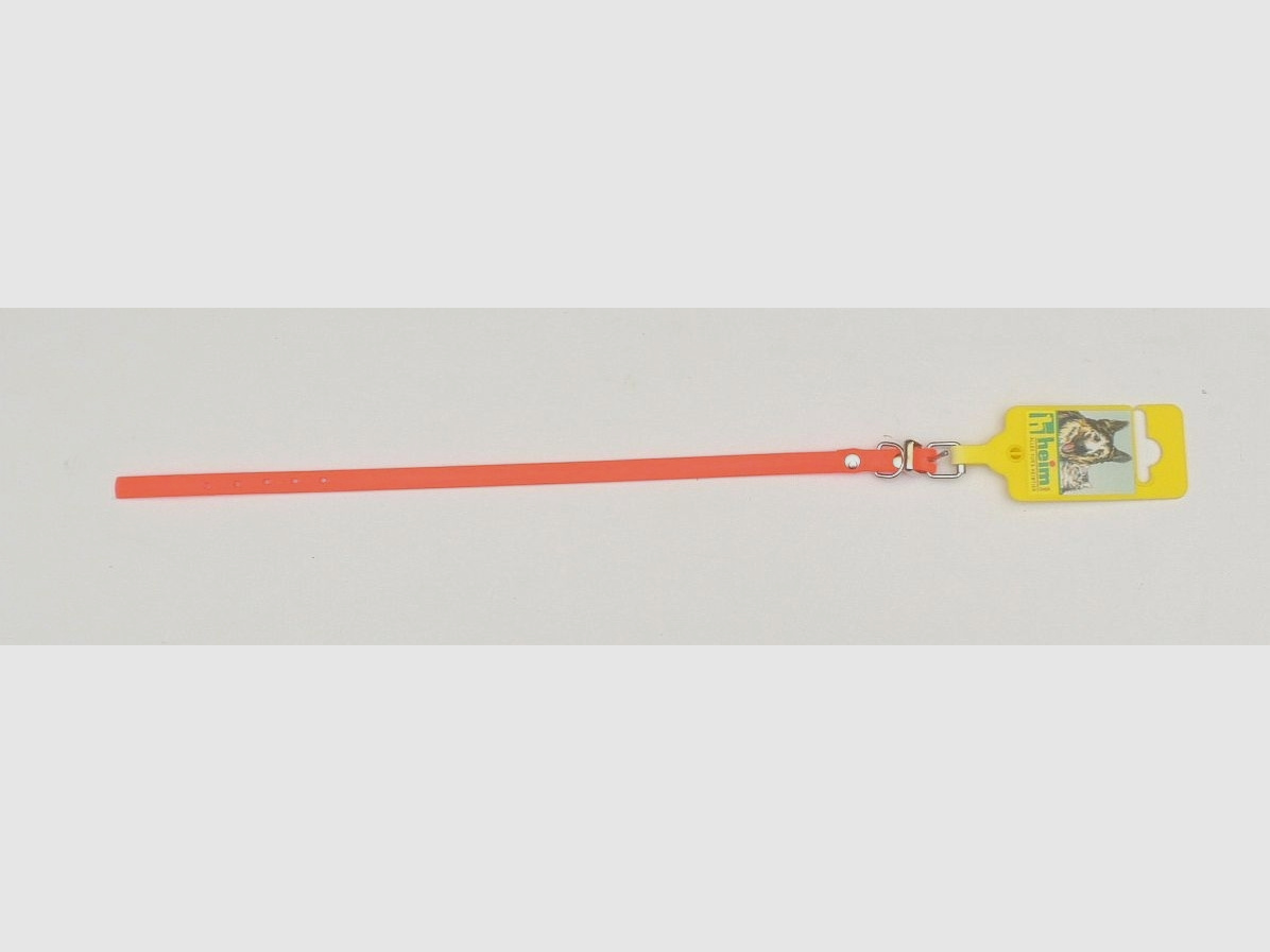 Halsung BioThane orange 35cm