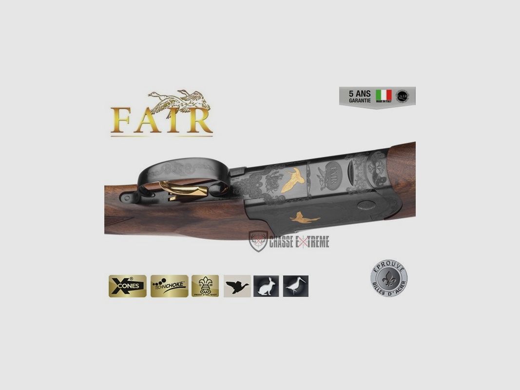 Over-and-Under Shotgun FAIR Classic Steel Ejector Cal.20/76 76cm - Black Receiver, image 4 of 4