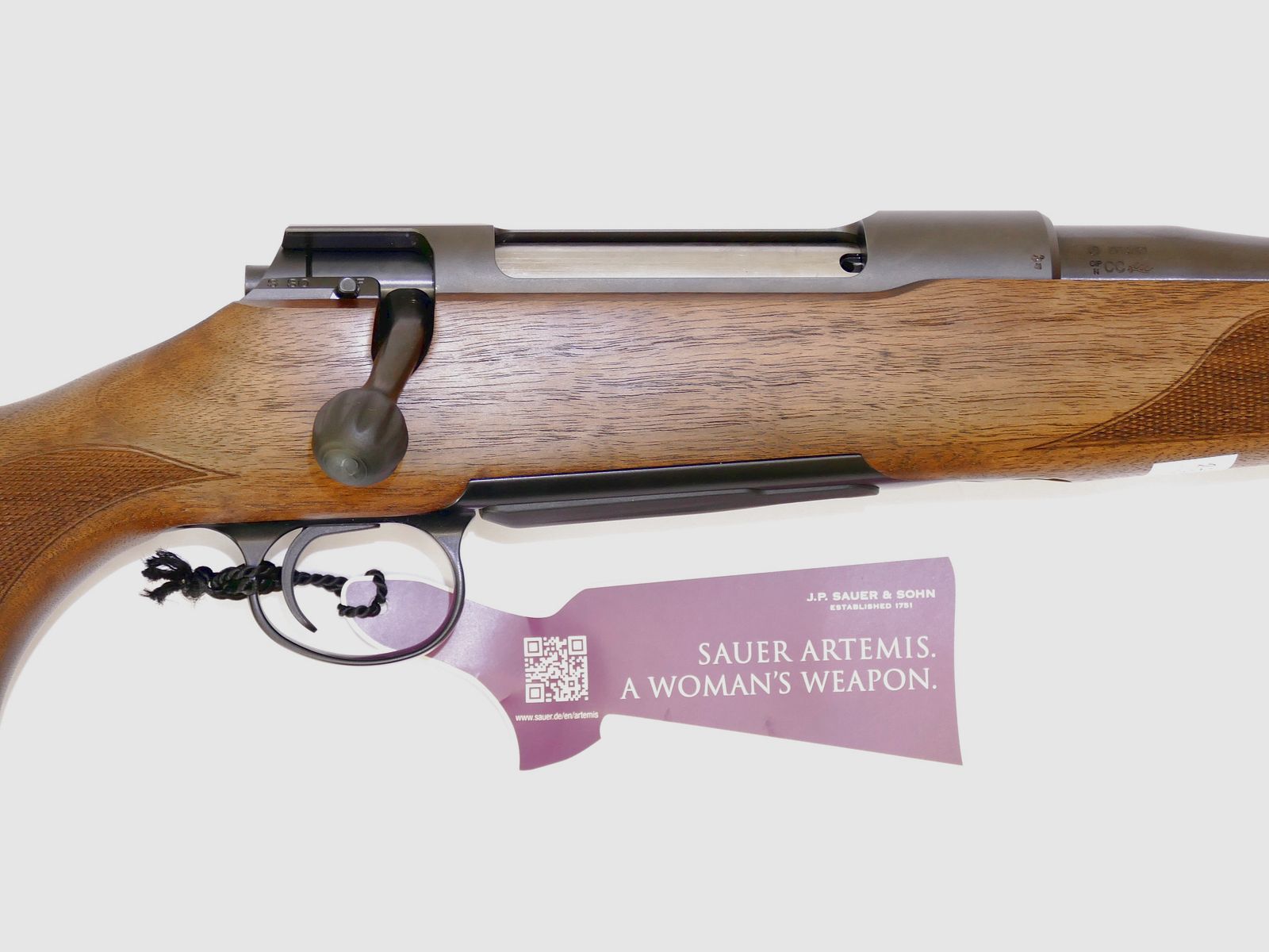 Sauer&Sohn 100 Artemis hout verhoogd wangstuk .308 Win 15x1 51 cm grendelgeweren, afbeelding 4 van 4