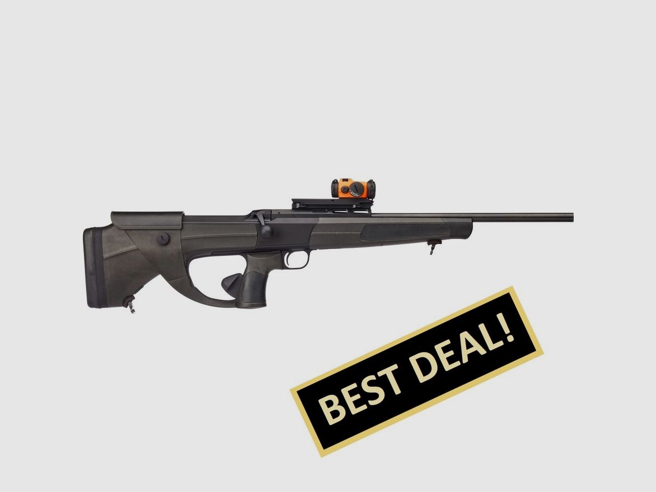 Dentler Repetierbüchse DR21 mit Grundschiene Basis Drückjagdspecial Komplettset .308 Win.