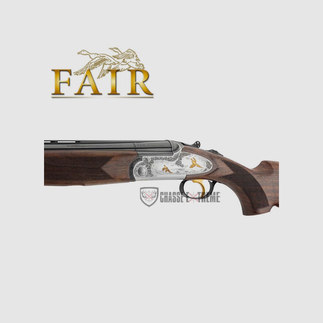 Bockdoppelflinte FAIR SLX 692 Gold Stahl 71cm Kal. 12/76, Bild 3 von 10