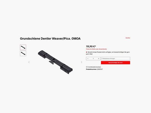 Dentler Grundschiene, Montageschiene & Ringe