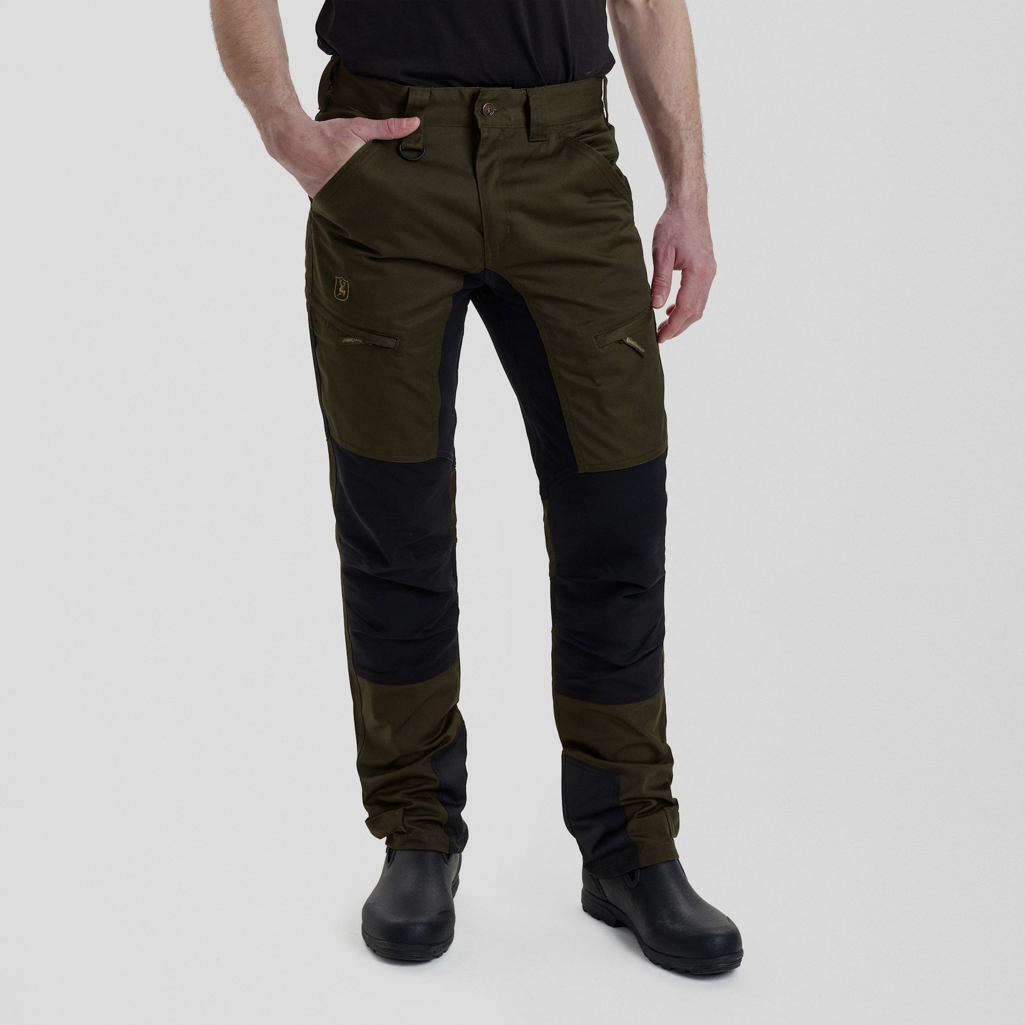 Deerhunter Rogaland Stretch Trousers with contrast Adventure Green 28