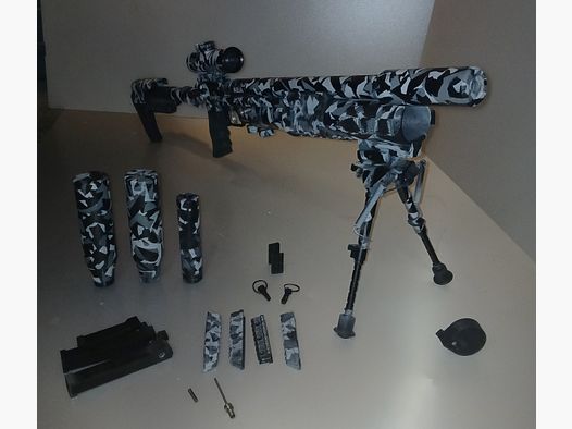 AEA HP Max  Camouflage  mit Export Kit 4 Schalldämpfer Pump Action Kit 4  Magazine 5 Picannys Zweibein & Mehr