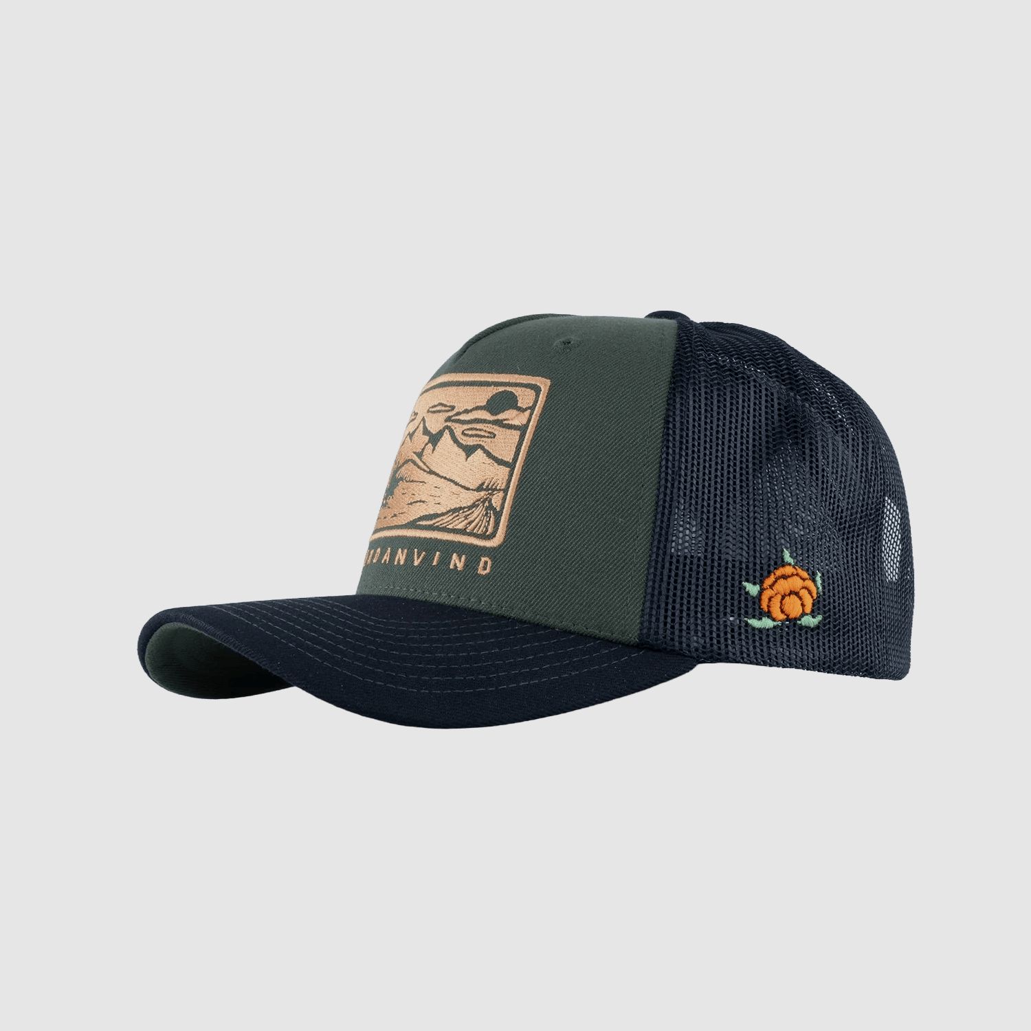 SQRTN Nordanvind Trucker Mütze Olive