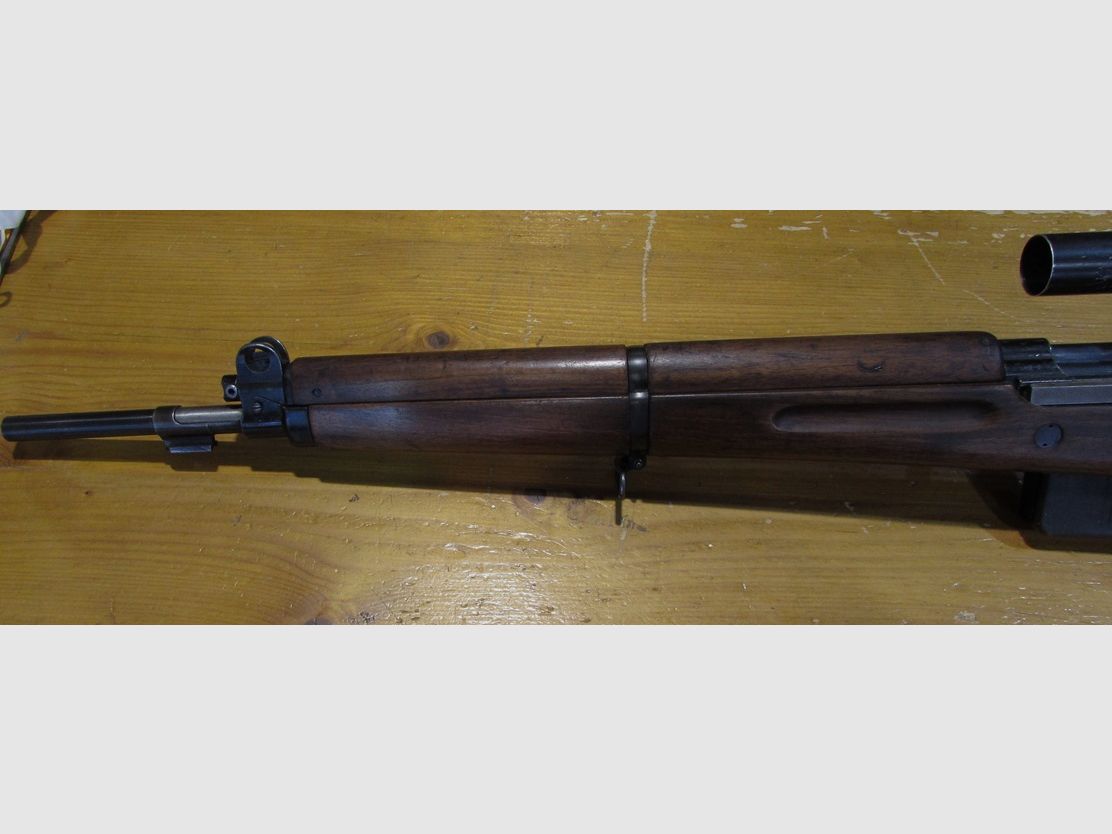 carabine semi auto SAFN 49 avec lunette et montage d&rsquo;origine, image 7 sur 7