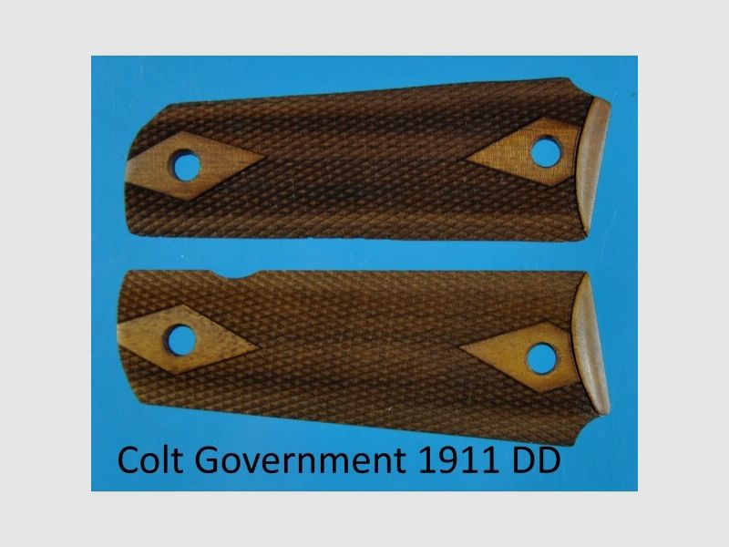 Nussbaum-Griffschalen für Pistole Colt 1911A1 Government klassische Form