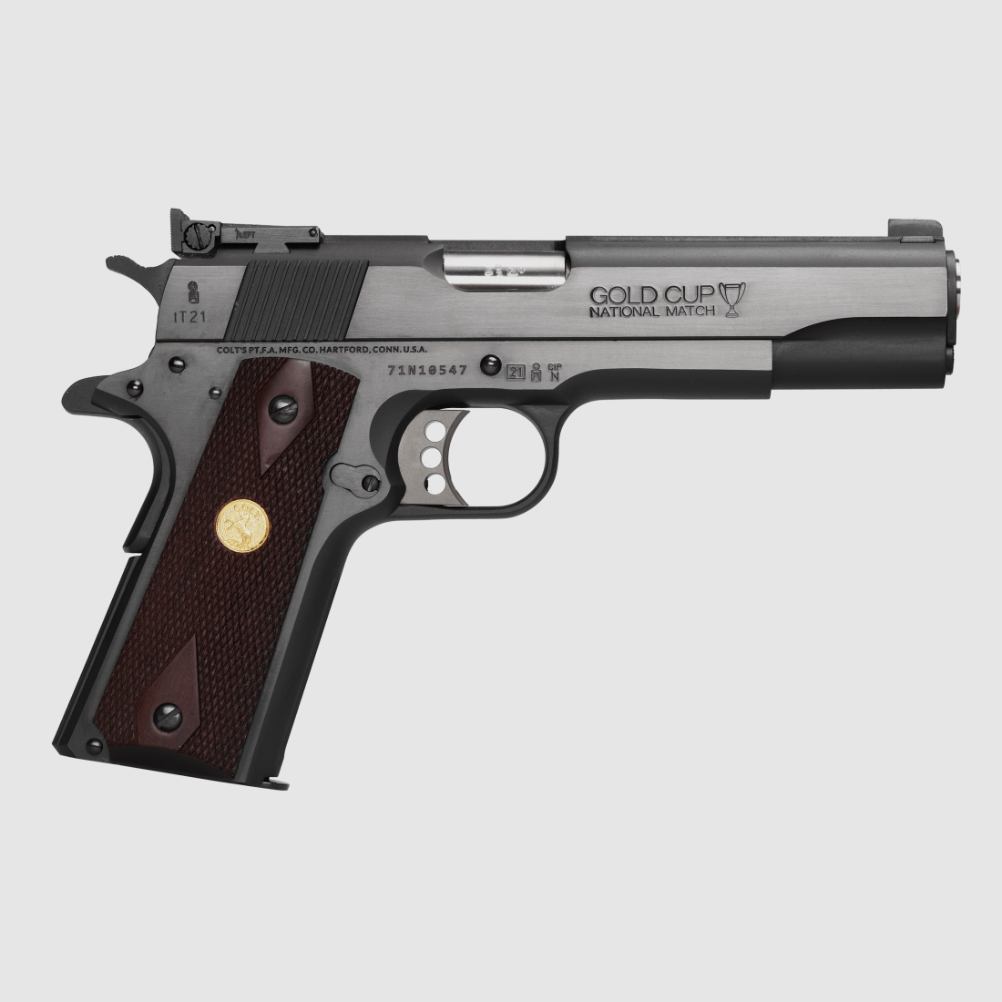 Colt – Pistole / 1911 / Gold Cup National Match / 5 / Kal. .45 ACP / 8+1 Schuss / Brüniert, Bild 1 von 2