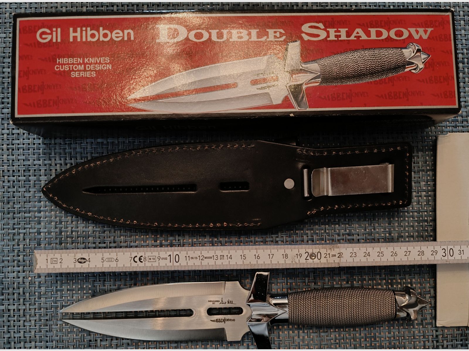 Gil Hibben Double Shadow Dubbel-Klinge Fantasy Dolk Verzamelaars