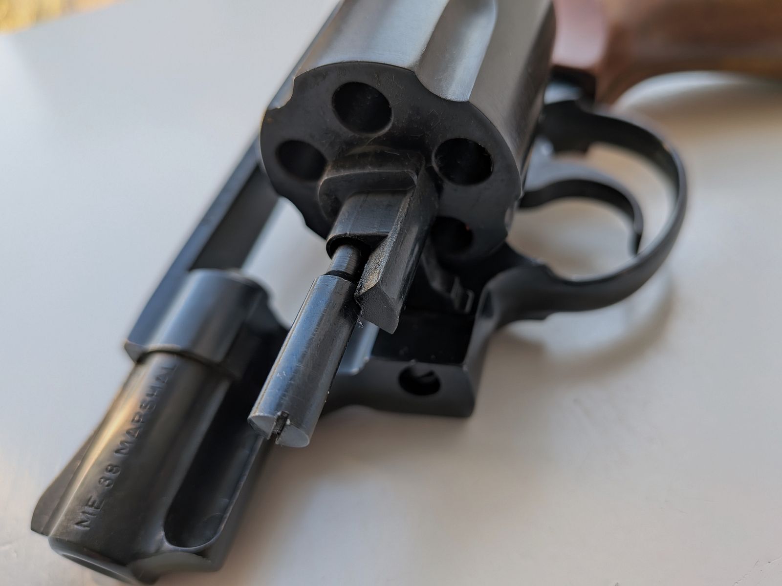 ME 38 Marshal - Revolver - PTB 203/2 - 9mm Knall - Holzgriff - SSW