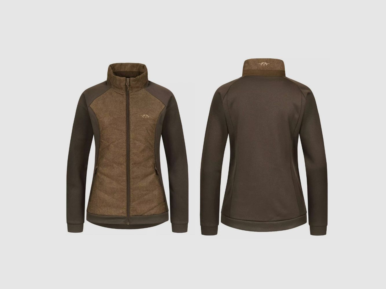 Blaser dames fleece jas Kora donker bruin, afbeelding 4 van 5