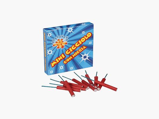 Mini Petardo Cicciolo mit Zündschnur F2 V°D Packung mit 50 Stk