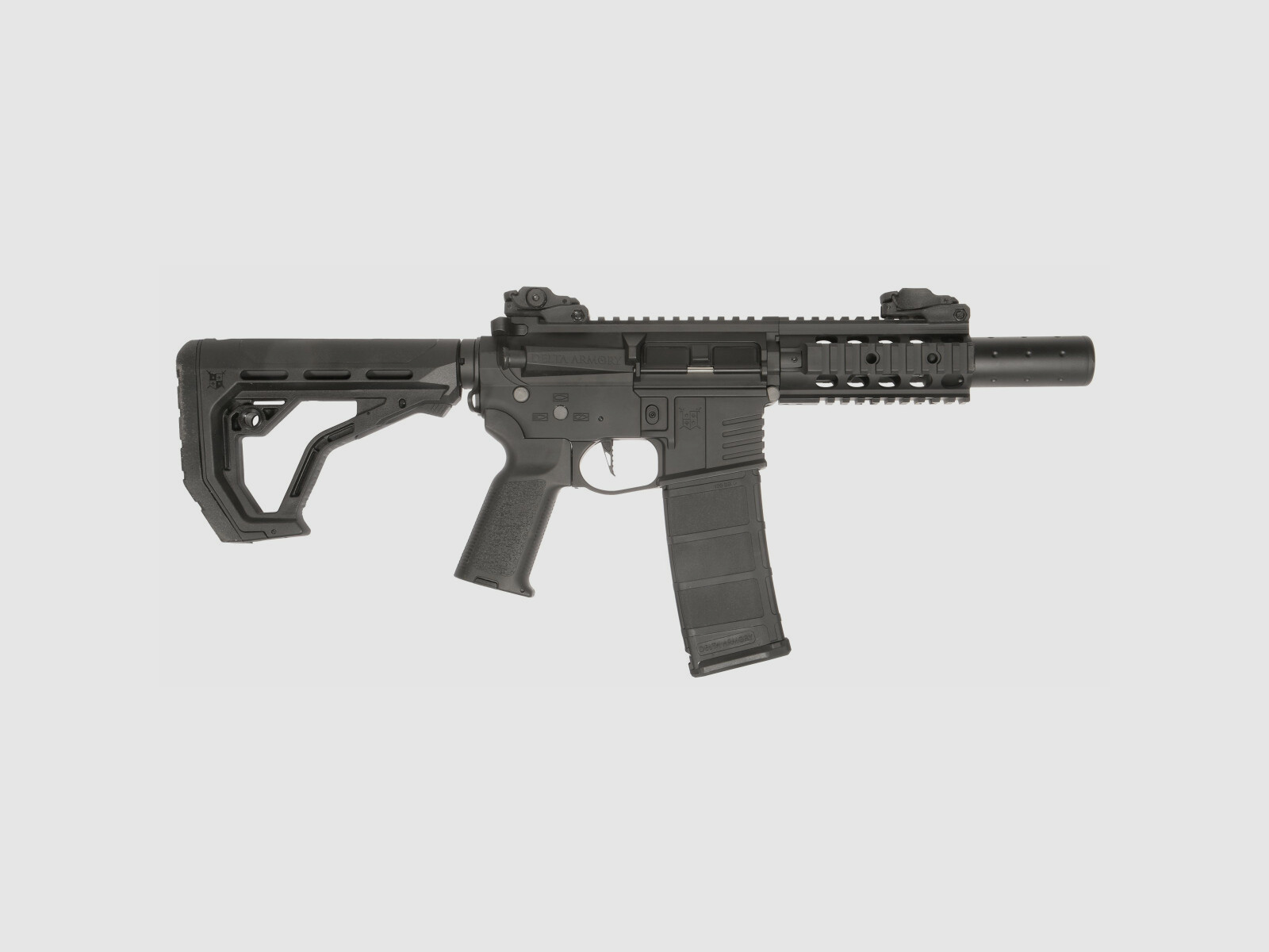 AR15 SilentOps CQB ALPHA EAGLE ETU Nero S-AEG Fucile Airsoft Libero da 18 Anni | Delta Armory