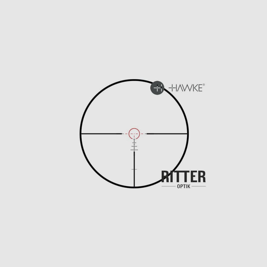 Hawke Lunette de tir ENDURANCE 30 WA 1-4×24 Tactical DOT MRAD Réticule lumineux