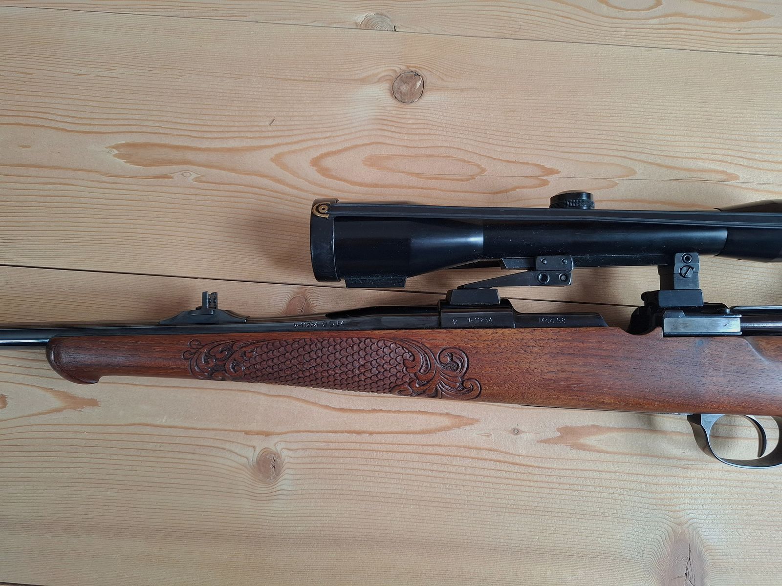 Mauser Mod. 98 Kal. 7mm Rem. Mag. w tym montaż obrotowy i Schmidt & Bender ZF