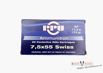 PPU Prvi Partizan 7,5x55 Swiss 11,3g/174gr SP Teilmantel 20 Schuß
