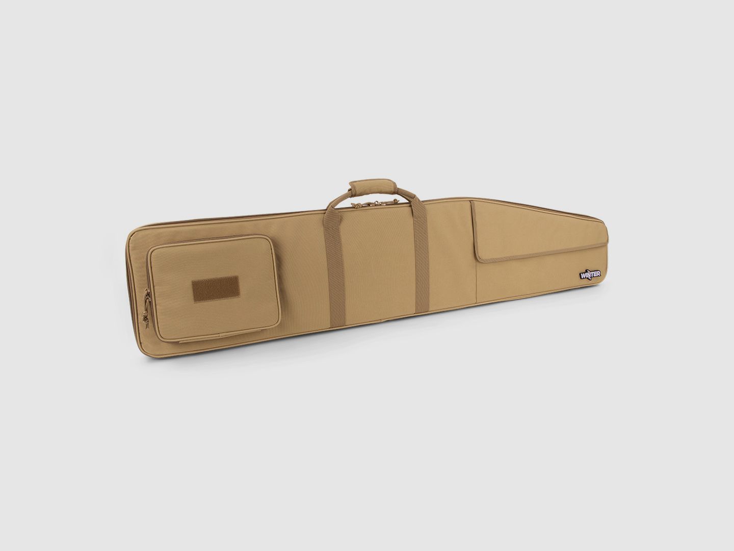 Winter Waffentasche 130 cm – 1000D (laut Grafik), abschließbar, Rucksackgurte (Dune) – JM-W5-RIFLE